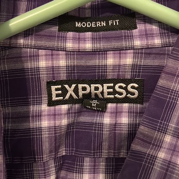 Express Men Modern Fit Medium Button Down - Picture 2 of 3